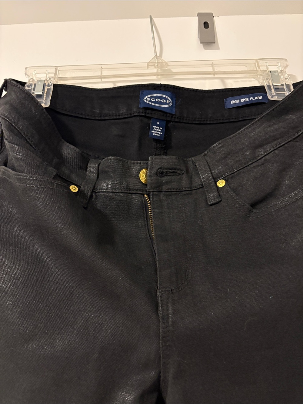 Scoop High-Rise Black Flare Jeans - Women